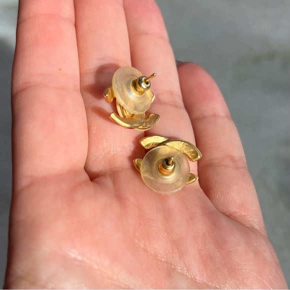 SOLD - Chanel CC Logo Earrings - Picture 7 of 8